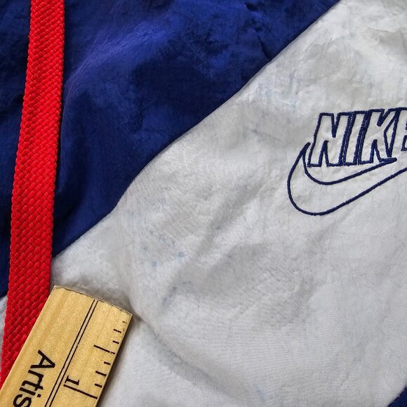 Nike Swim Trunks Shorts Mens Small Drawstring Mesh Lined American Flag‎ Stars - Picture 3 of 9